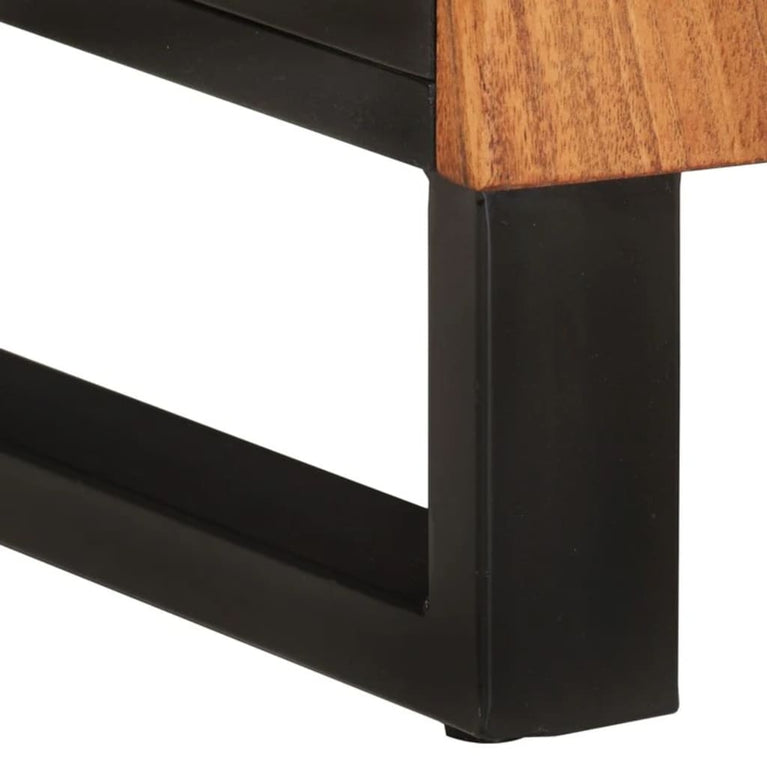 Wastafelkast 62x33x58 cm massief acaciahout en bewerkt hout MeubelReus