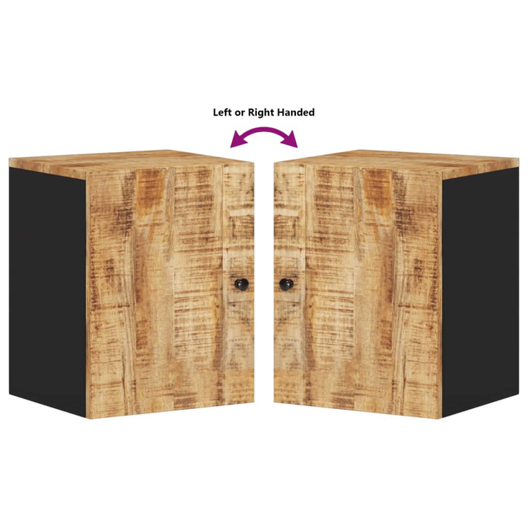 Badkamerwandkast 38x33x48 cm massief mangohout MeubelReus