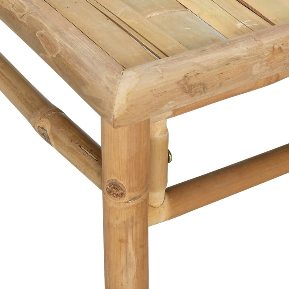 3-delige Loungeset met kussens bamboe taupe MeubelReus
