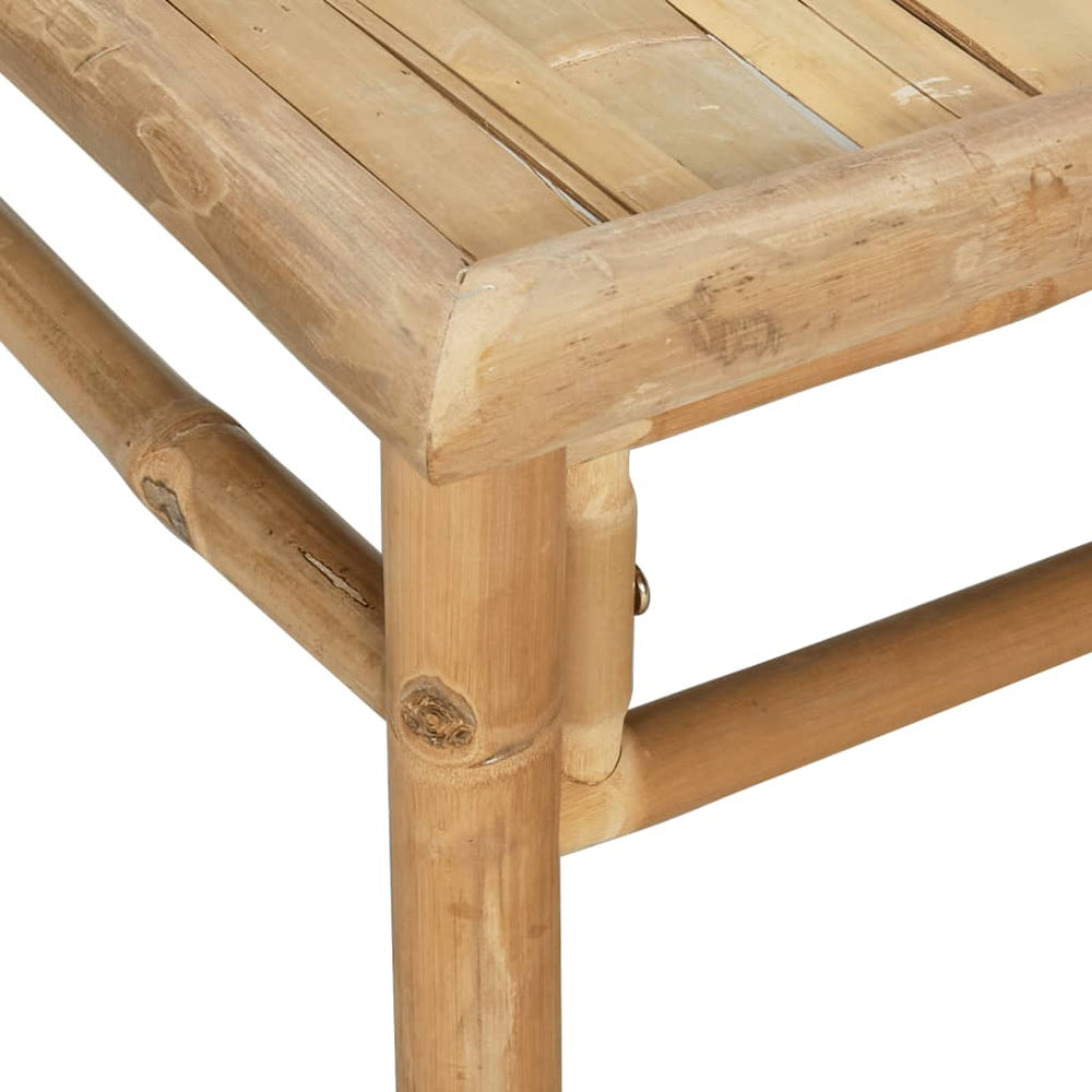 3-delige Loungeset met kussens bamboe crèmewit MeubelReus