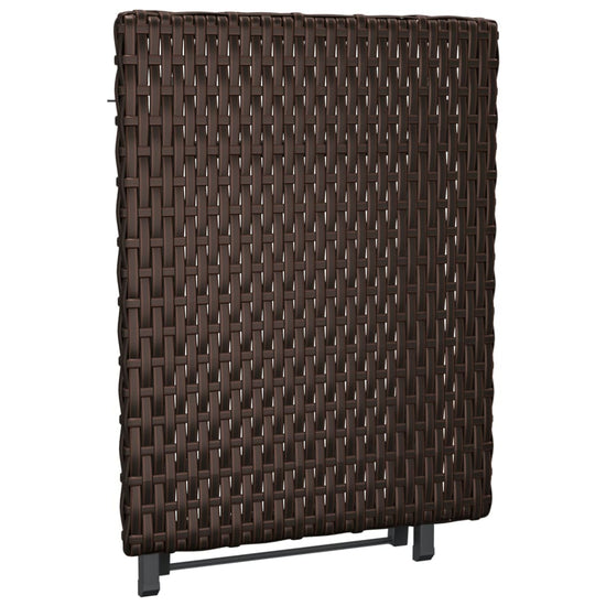 Tafel inklapbaar 45x35x32 cm poly rattan bruin MeubelReus