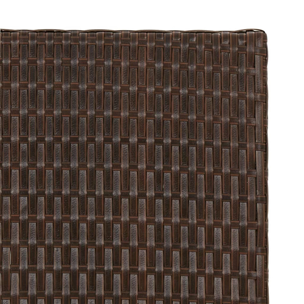 Tafel inklapbaar 45x35x32 cm poly rattan bruin MeubelReus