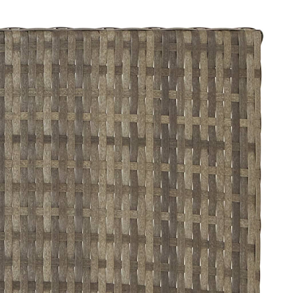 Tafel inklapbaar 45x35x32 cm poly rattan grijs MeubelReus