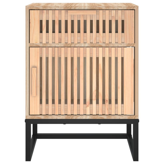 Nachtkastjes 2 st 40x30x55,5 cm bewerkt hout en ijzer MeubelReus