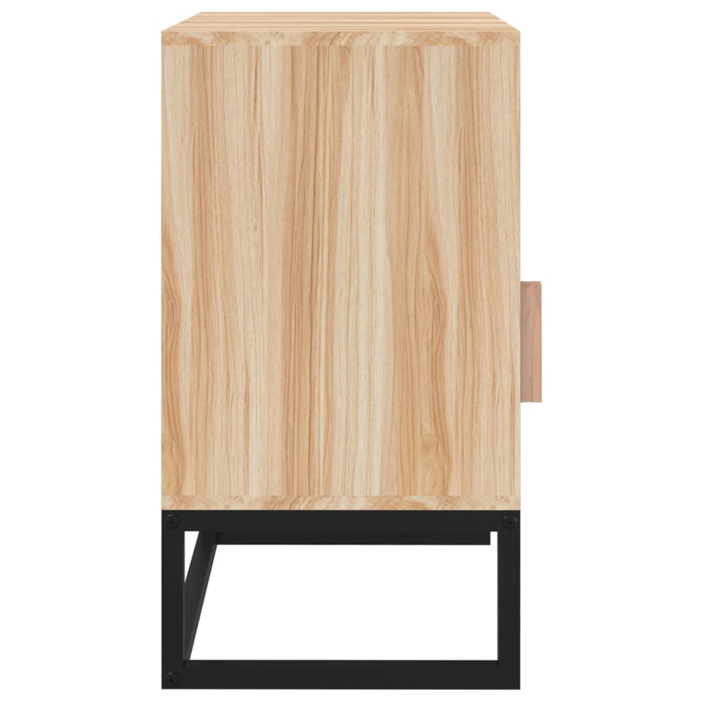 Nachtkastjes 2 st 40x30x55,5 cm bewerkt hout en ijzer MeubelReus
