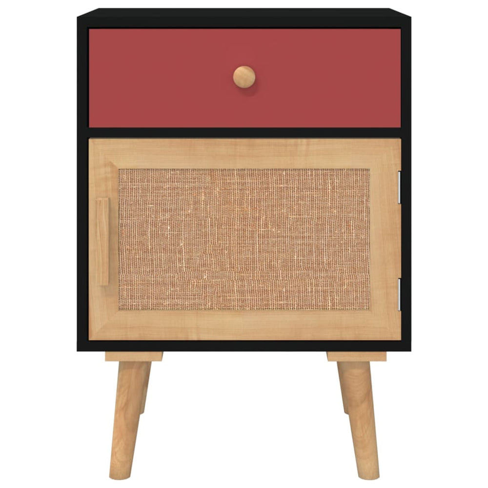 Nachtkastjes 2 st 40x30x55 cm bewerkt hout zwart MeubelReus