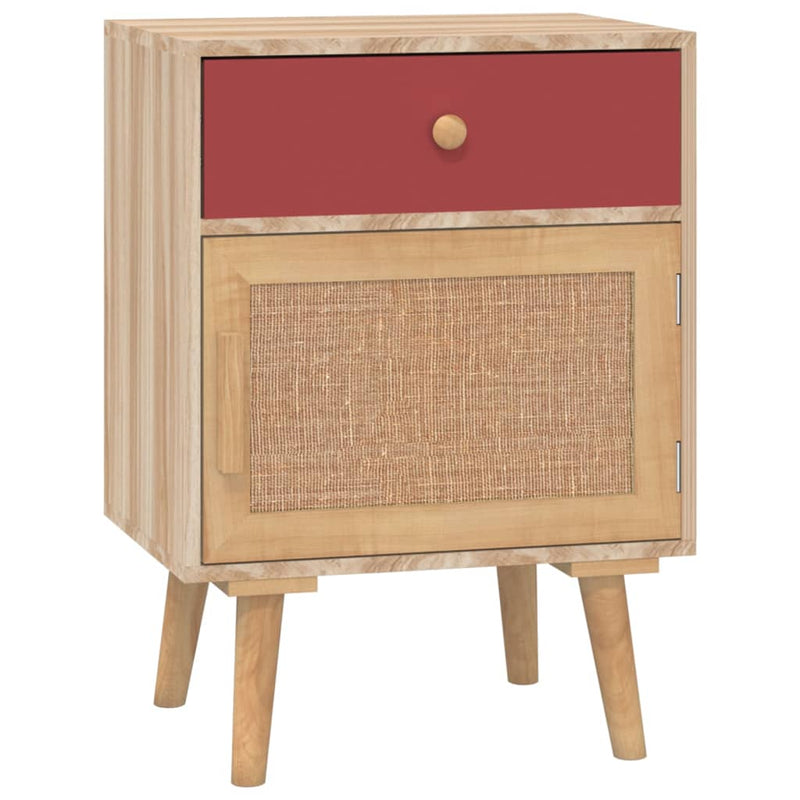 Nachtkastje 40x30x55 cm bewerkt hout MeubelReus