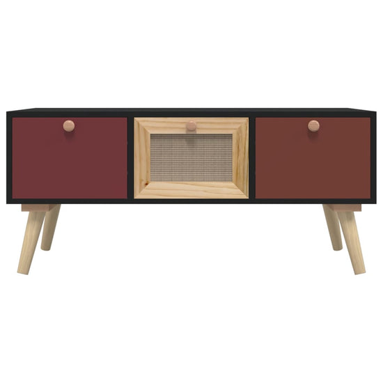 Salontafel met lades 80x40x35,5 cm bewerkt hout MeubelReus