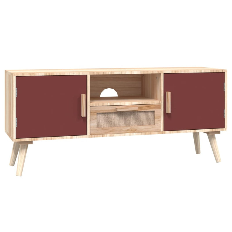 Tv-meubel met deuren 105x30x45 cm bewerkt hout MeubelReus
