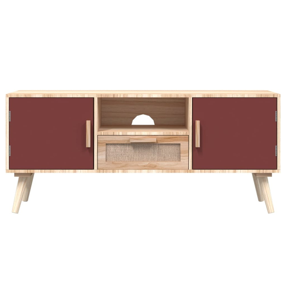 Tv-meubel met deuren 105x30x45 cm bewerkt hout MeubelReus