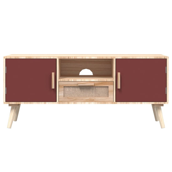 Tv-meubel met deuren 105x30x45 cm bewerkt hout MeubelReus