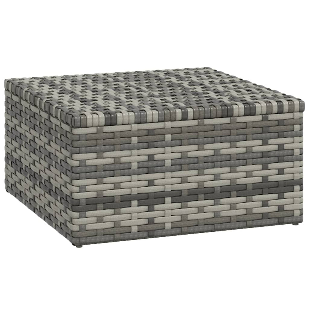 3-delige Loungeset met kussens poly rattan grijs MeubelReus