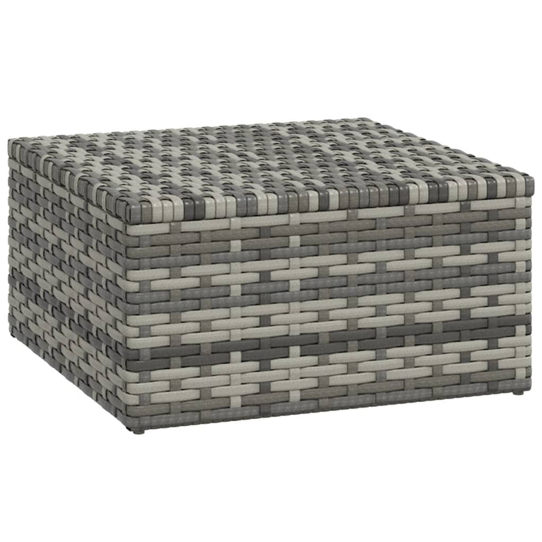 3-delige Loungeset met kussens poly rattan grijs MeubelReus
