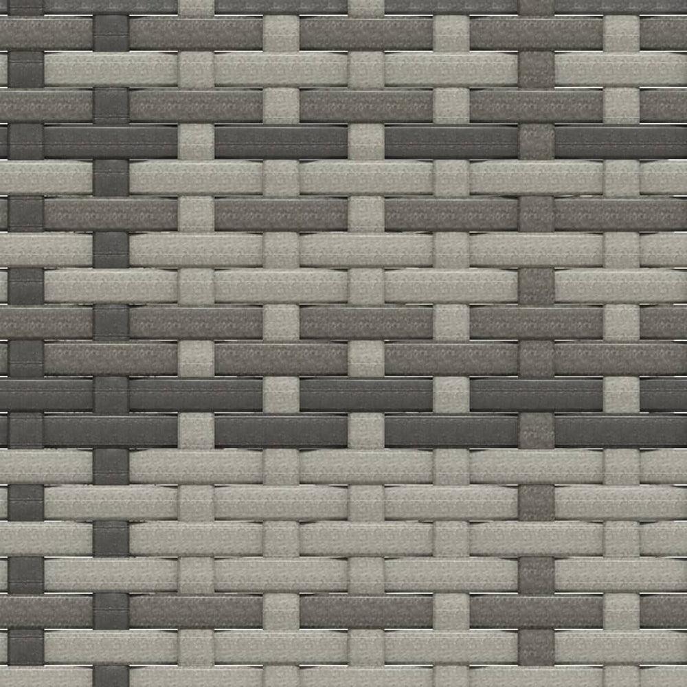 3-delige Loungeset met kussens poly rattan grijs MeubelReus