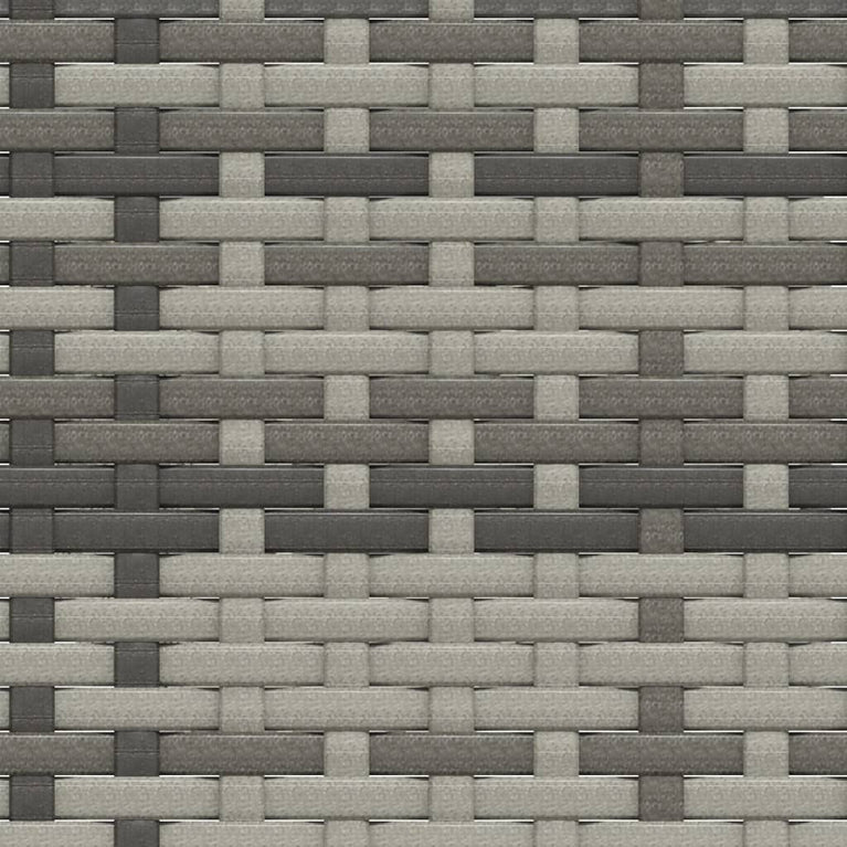 3-delige Loungeset met kussens poly rattan grijs MeubelReus