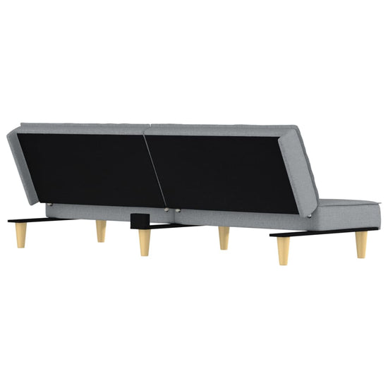 Slaapbank stof lichtgrijs MeubelReus