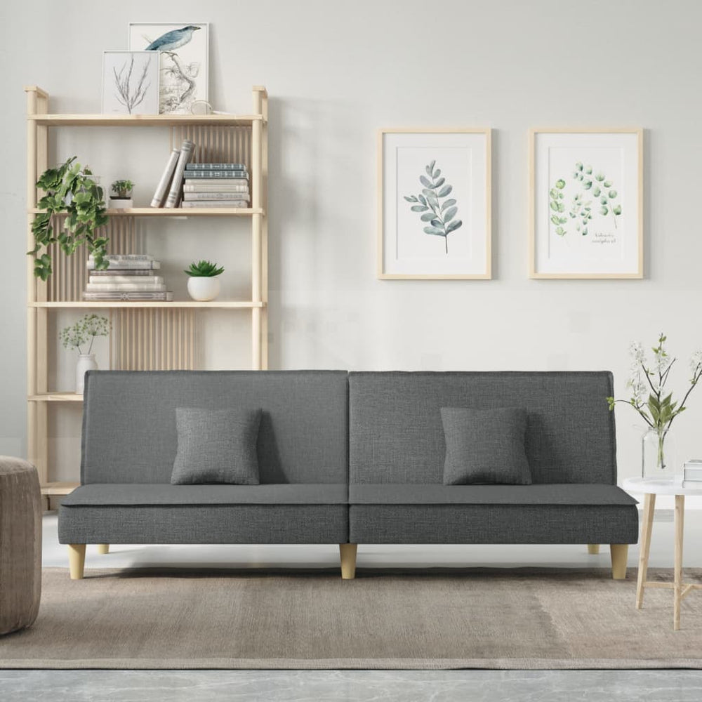 Slaapbank stof donkergrijs MeubelReus