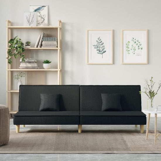 Slaapbank stof zwart MeubelReus
