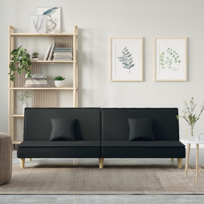 Slaapbank stof zwart MeubelReus