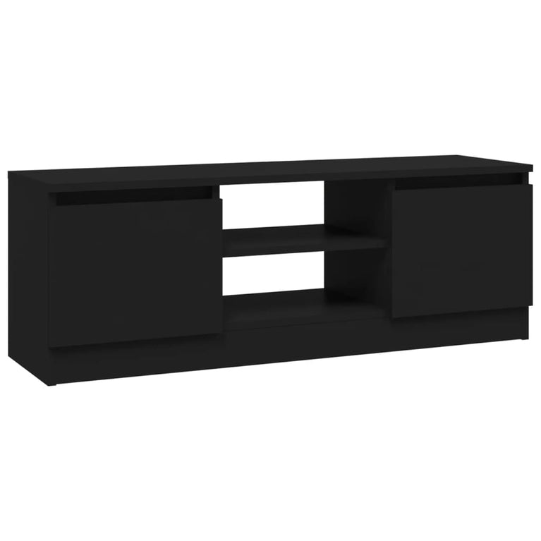 Tv-meubel met deur 102x30x36 cm zwart MeubelReus