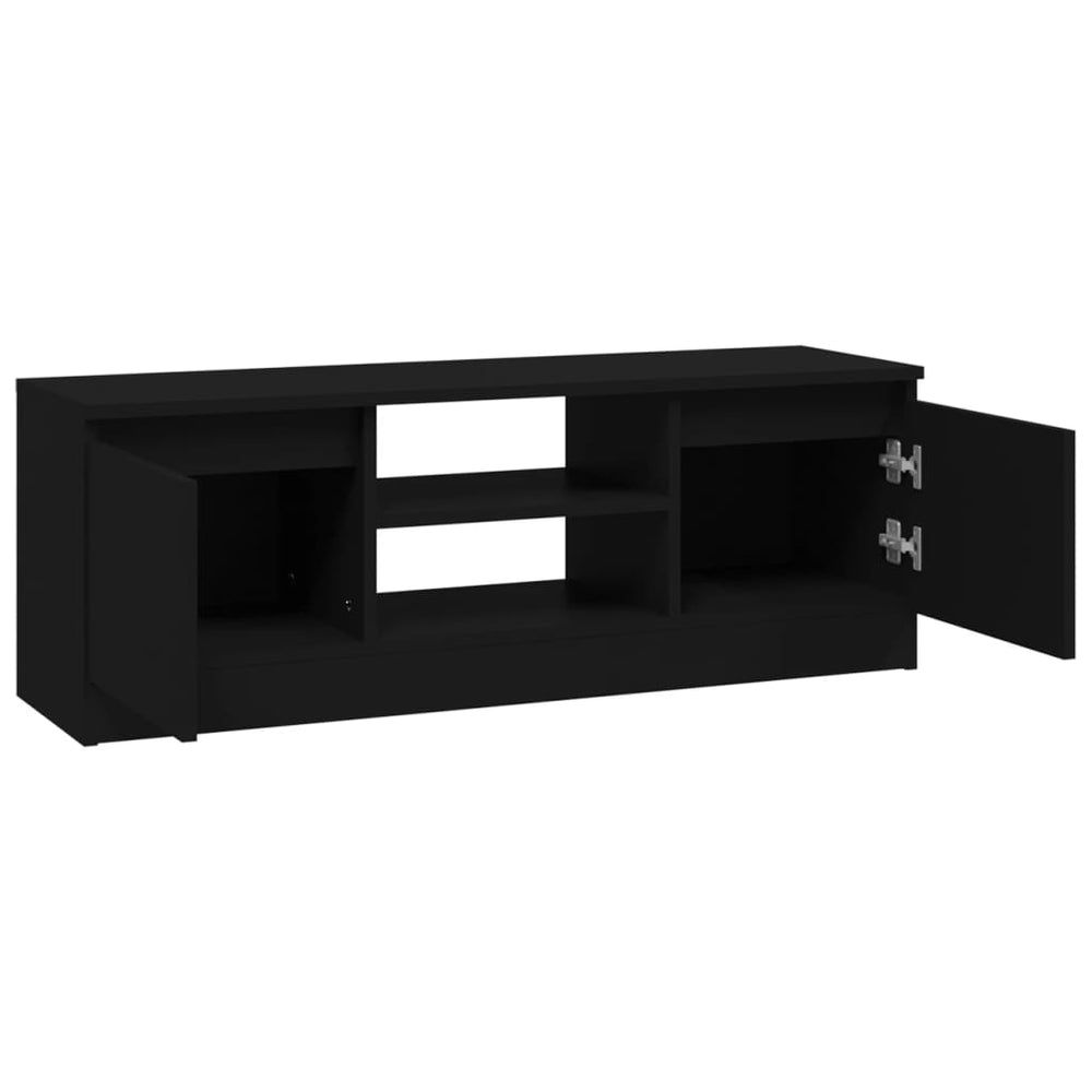 Tv-meubel met deur 102x30x36 cm zwart MeubelReus