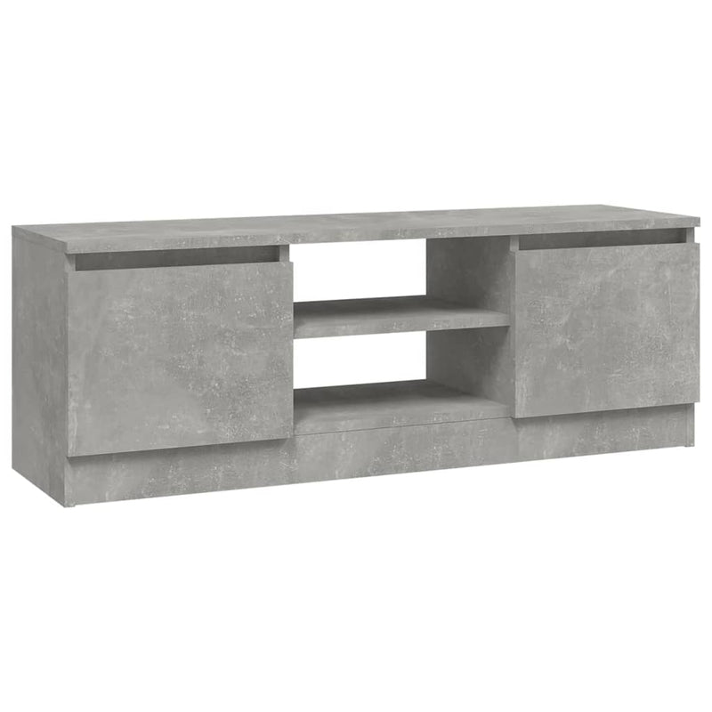Tv-meubel met deur 102x30x36 cm betongrijs MeubelReus
