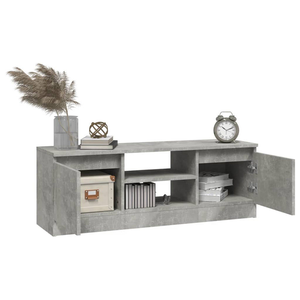 Tv-meubel met deur 102x30x36 cm betongrijs MeubelReus