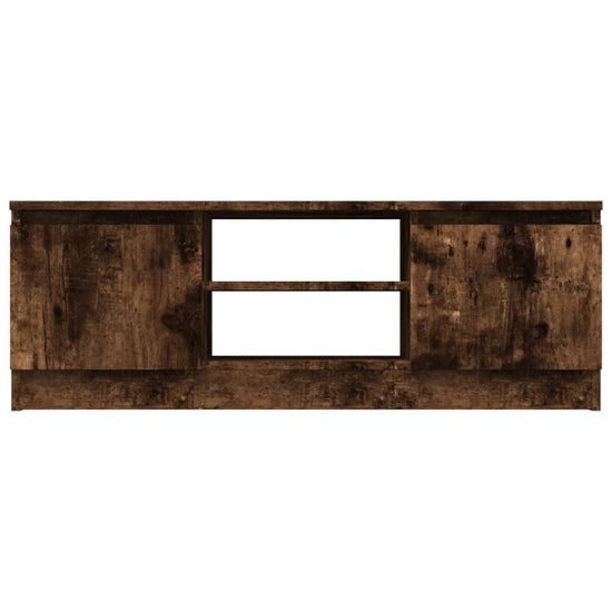 Tv-meubel met deur 102x30x36 cm gerookt eikenkleurig MeubelReus