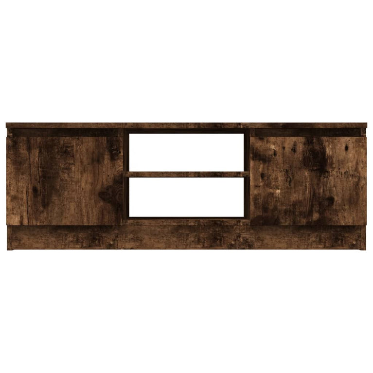 Tv-meubel met deur 102x30x36 cm gerookt eikenkleurig MeubelReus