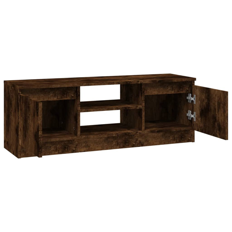 Tv-meubel met deur 102x30x36 cm gerookt eikenkleurig MeubelReus