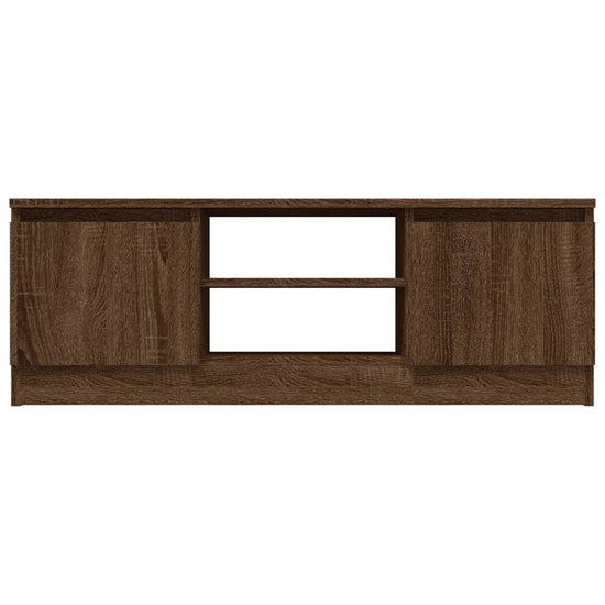 Tv-meubel met deur 102x30x36 cm bruin eikenkleur MeubelReus