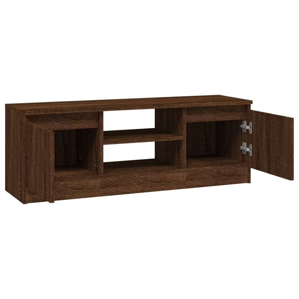 Tv-meubel met deur 102x30x36 cm bruin eikenkleur MeubelReus