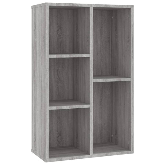 Boekenkast/dressoir 50x25x80 cm bewerkt hout sonoma grijs MeubelReus