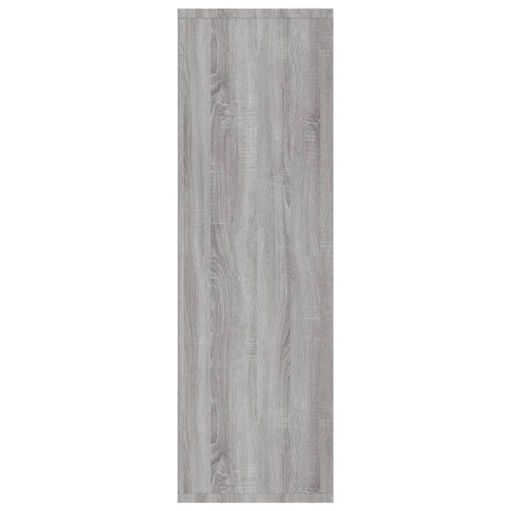 Boekenkast/dressoir 50x25x80 cm bewerkt hout sonoma grijs MeubelReus