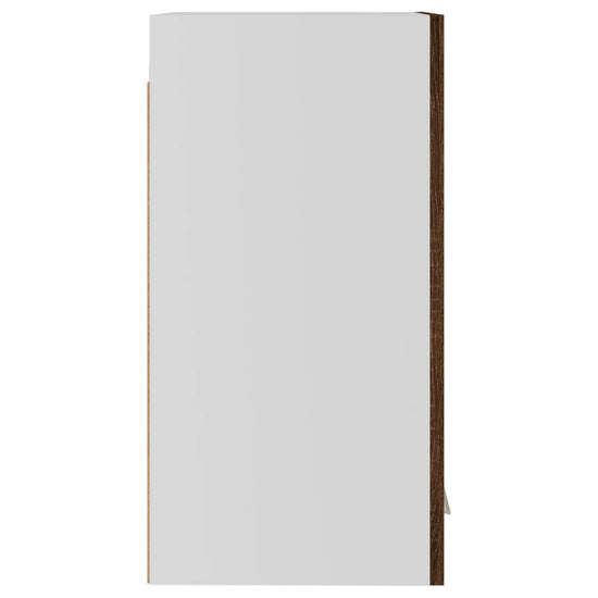 Hangkast 29,5x31x60 cm bewerkt hout bruin eikenkleur MeubelReus