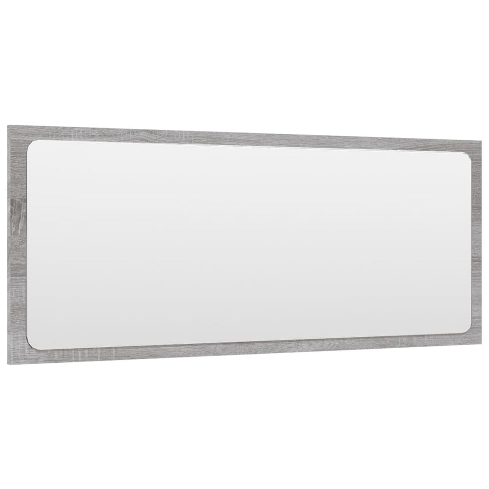 2-delige Badkamermeubelset bewerkt hout grijs sonoma eikenkleur MeubelReus