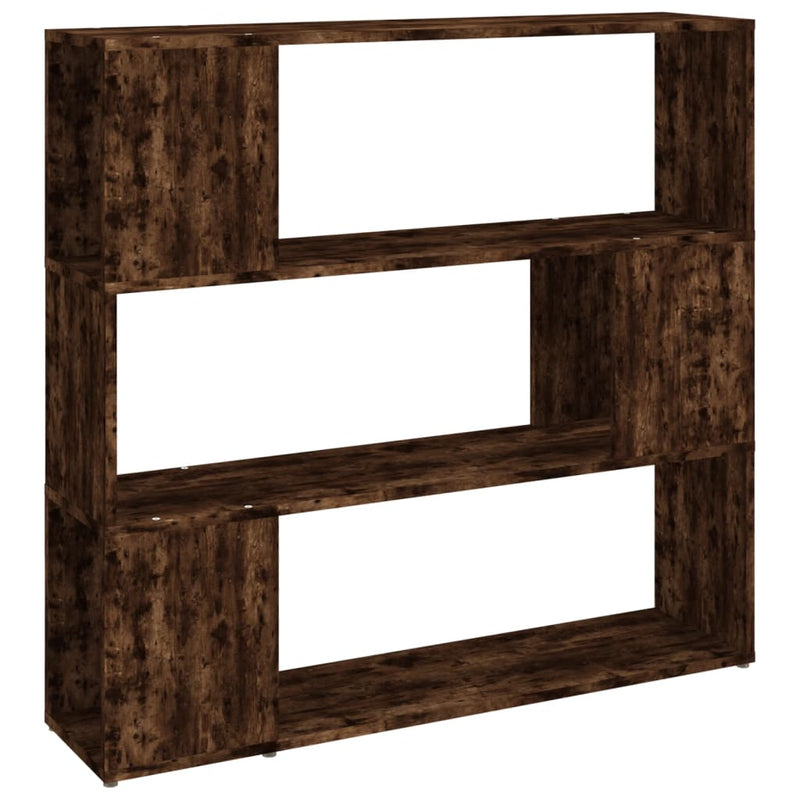 Boekenkast/kamerscherm 100x24x94 cm gerookt eikenkleurig