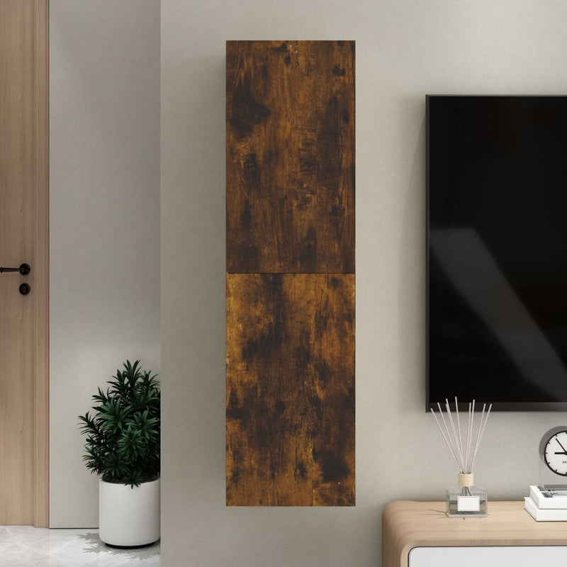 Tv-wandmeubel 30,5x30x110 cm gerookt eikenkleurig MeubelReus