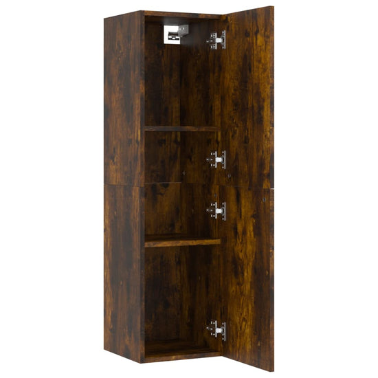 Tv-wandmeubels 2 st 30,5x30x110 cm gerookt eikenkleurig MeubelReus