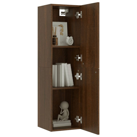 Tv-wandmeubel 30,5x30x110 cm bruin eikenkleur MeubelReus