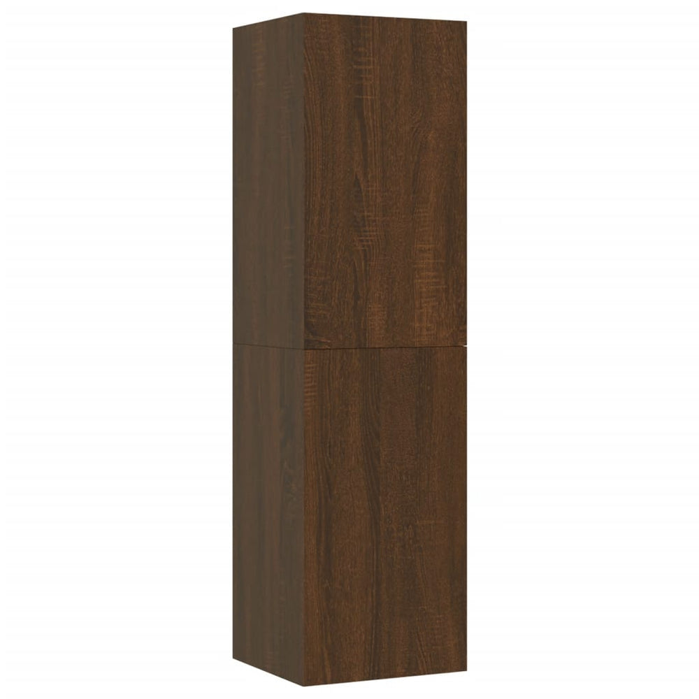 Tv-wandmeubels 2 st 30,5x30x110 cm bruin eikenkleur MeubelReus