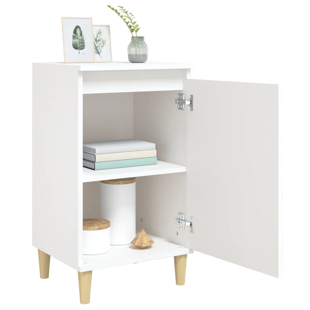 Nachtkastjes 2 st 40x35x70 cm bewerkt hout wit MeubelReus