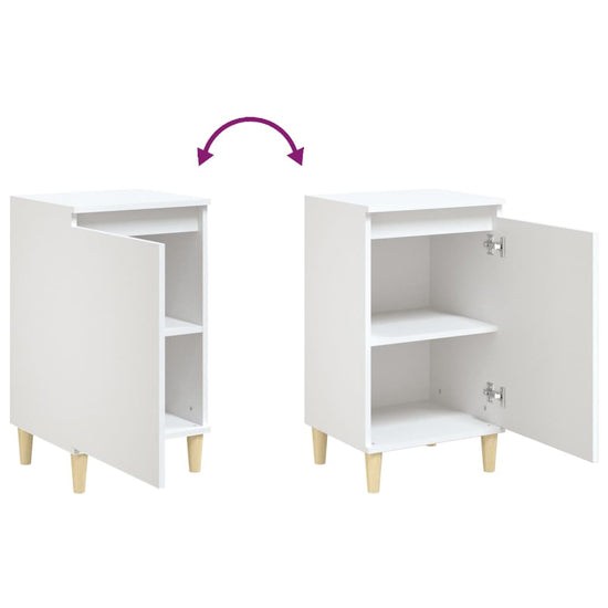 Nachtkastjes 2 st 40x35x70 cm bewerkt hout wit MeubelReus