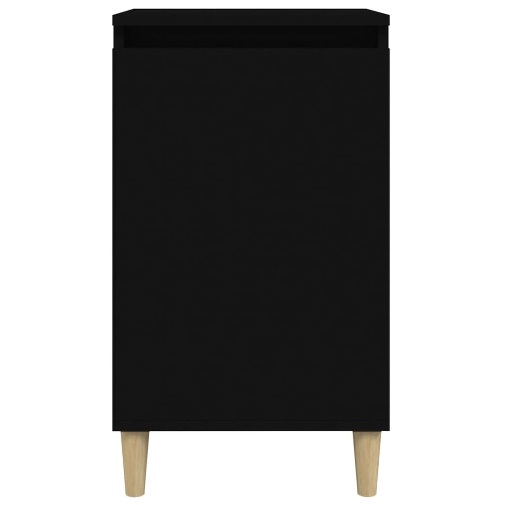 Nachtkastjes 2 st 40x35x70 cm bewerkt hout zwart MeubelReus
