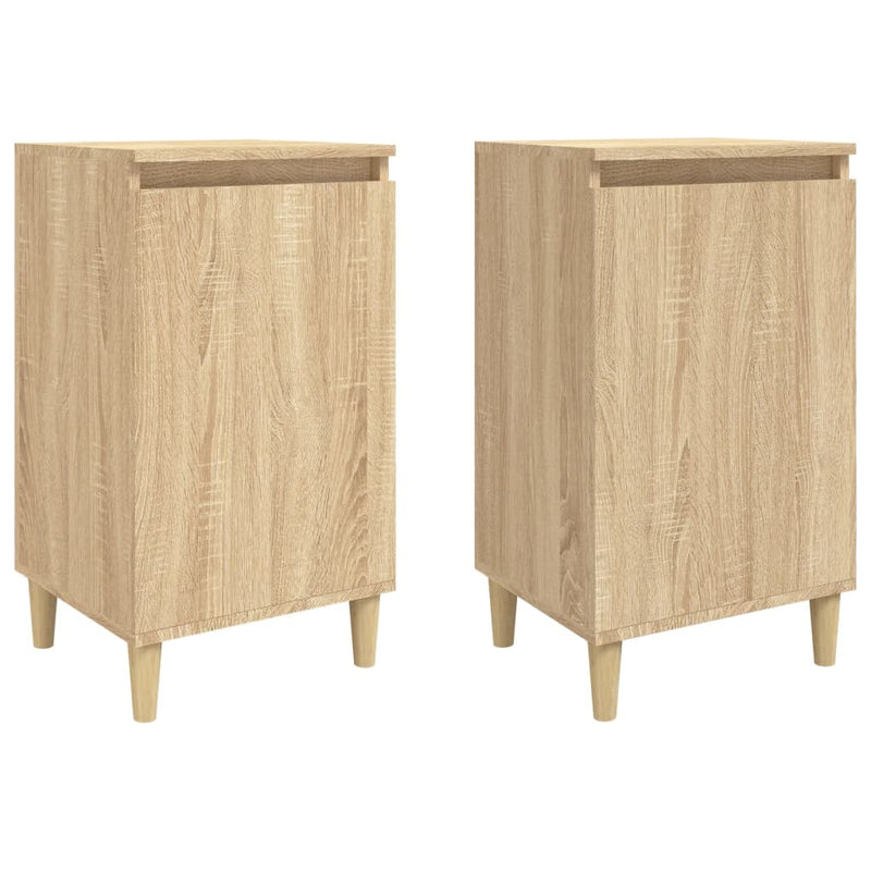 Nachtkastjes 2 st 40x35x70 cm bewerkt hout sonoma eikenkleurig MeubelReus
