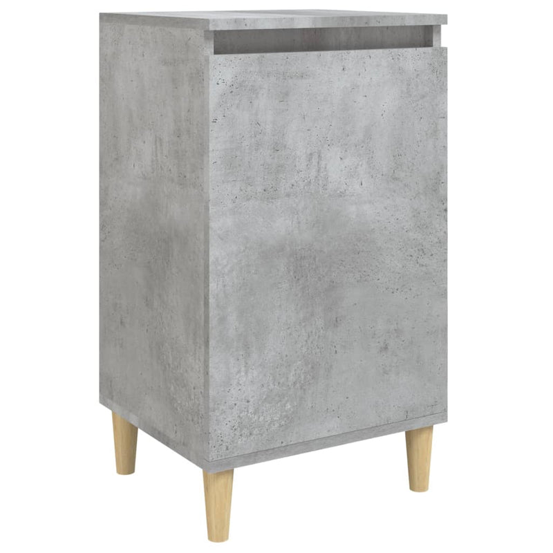 Nachtkastje 40x35x70 cm bewerkt hout betongrijs MeubelReus