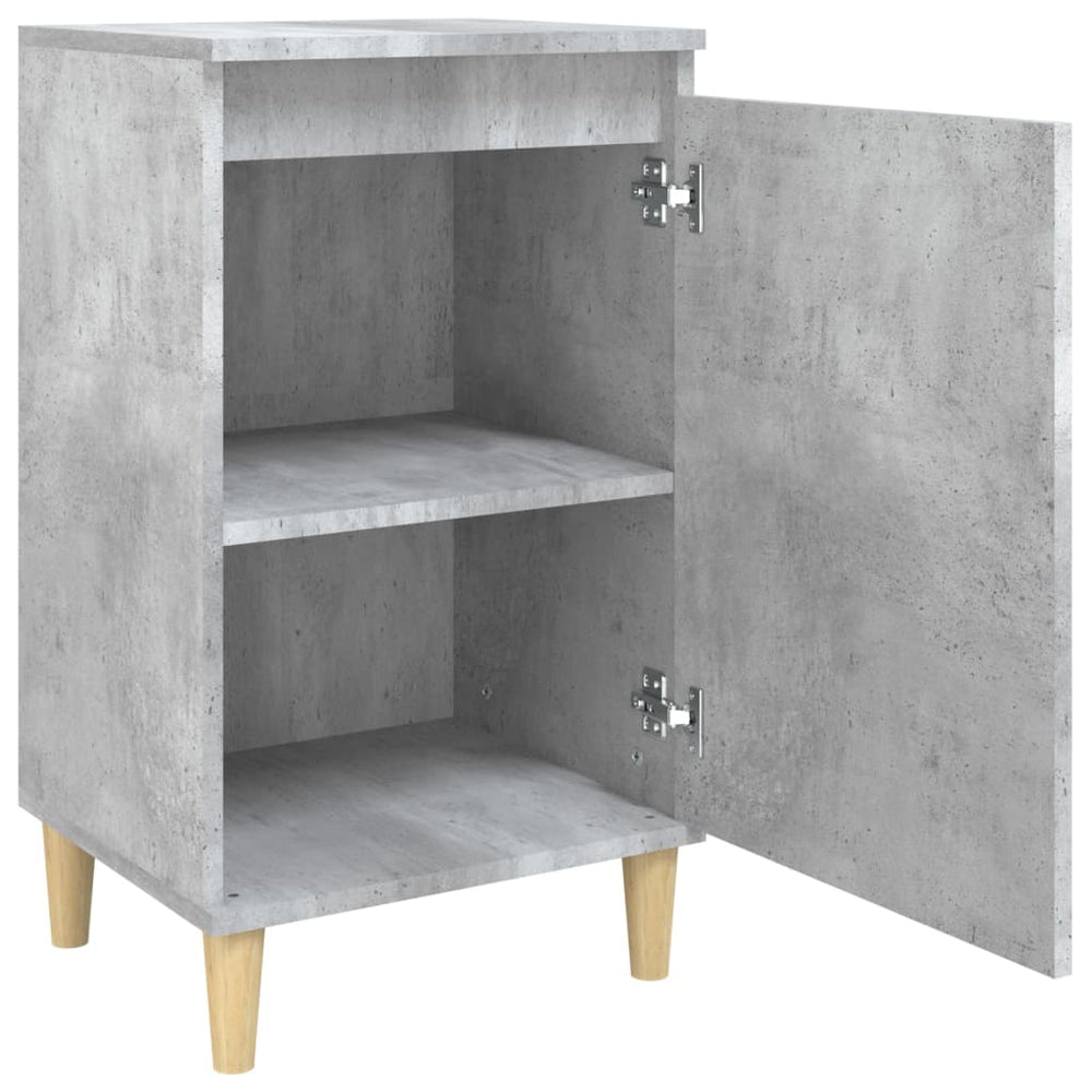 Nachtkastjes 2 st 40x35x70 cm bewerkt hout betongrijs MeubelReus