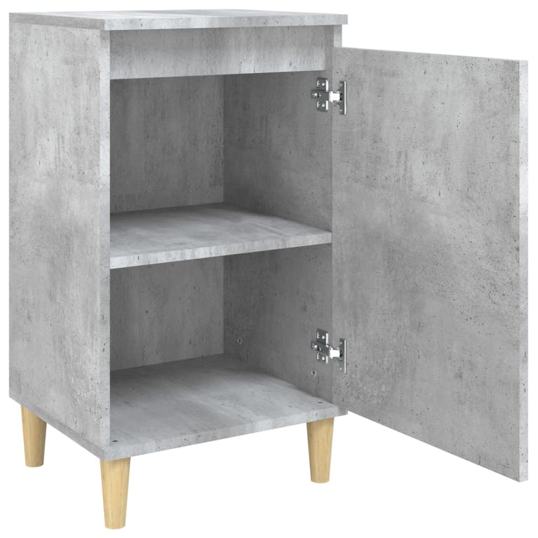 Nachtkastjes 2 st 40x35x70 cm bewerkt hout betongrijs MeubelReus