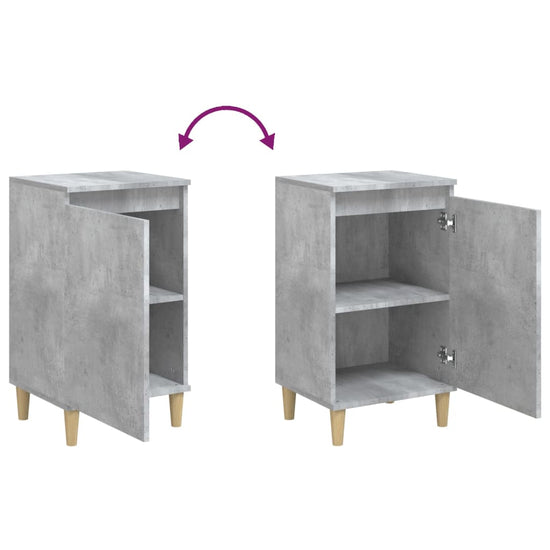 Nachtkastjes 2 st 40x35x70 cm bewerkt hout betongrijs MeubelReus