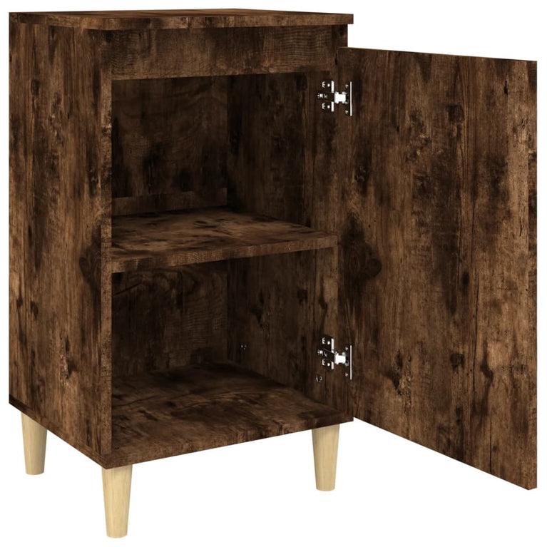 Nachtkastjes 2 st 40x35x70 cm bewerkt hout gerookt eikenkleurig MeubelReus